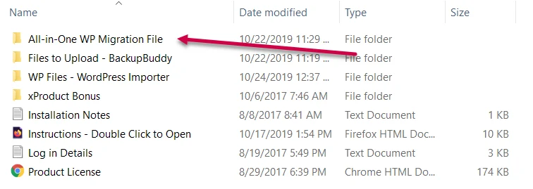 All-in-One WP Migration File